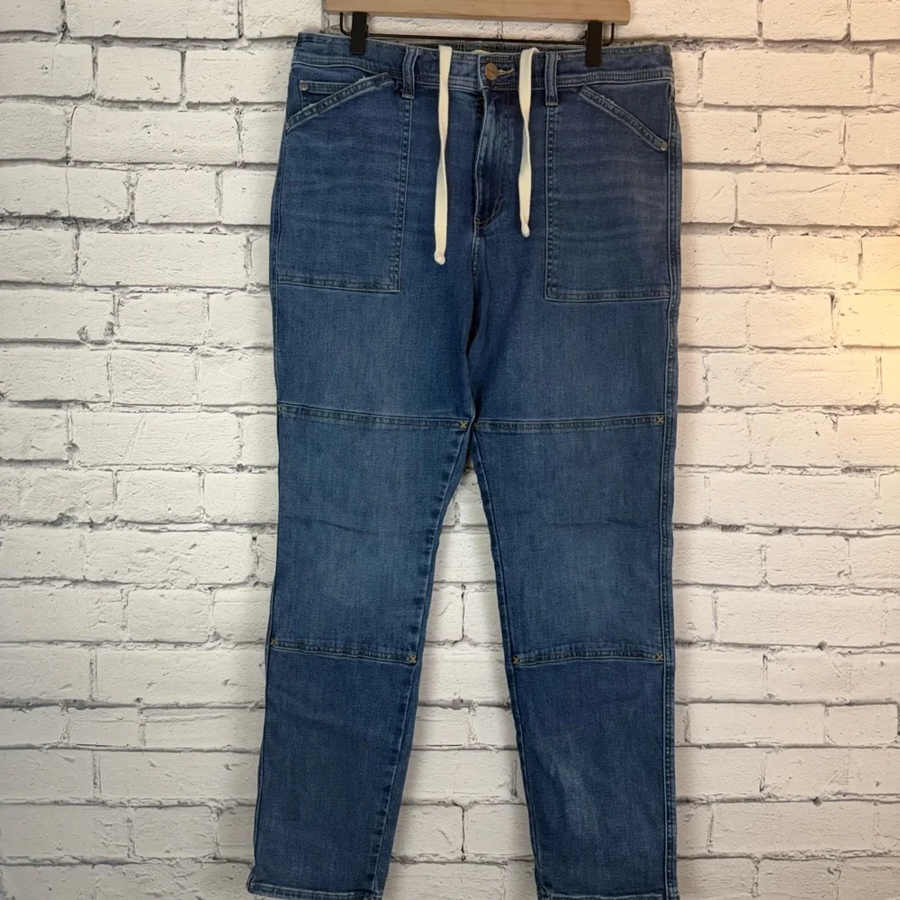 Upwest Men’s Vintage Wash Carpenter Utility Jeans Slim Straight Size Large EUC